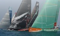 Telef&oacute;nica, PUMA and Groupama at the Leg 3 start
